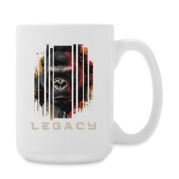 Legacy - Gorilla Art Design - Large Mug 440 ml - white - Right