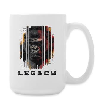 Legacy - Gorilla Art Design - Large Mug 440 ml - white - Right