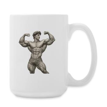 Portrait Musculaire Vintage - Grande tasse 440 ml - blanc - Droite