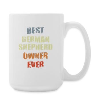 Best German Shepherd owner ever - Large Mug 440 ml - white - Right