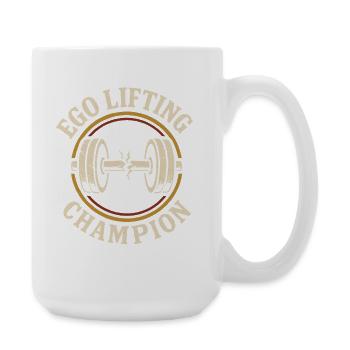 Drôle de développé couché Meme Spot Me Bro Powerlifting - Grande tasse 440 ml - blanc - Droite