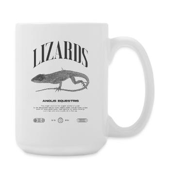 Cuban Knight Anole Reptile Keeper Lizard - Large Mug 440 ml - white - Right