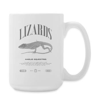 Cuban Knight Anole Reptile Keeper Lizard - Large Mug 440 ml - white - Right