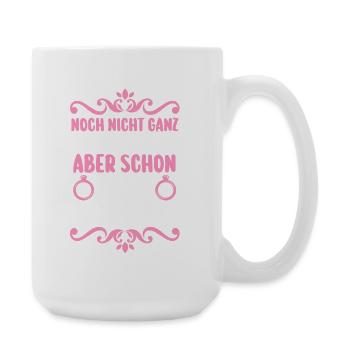 JGA Team Braut Junggesellinnenabschied - Große Tasse 440 ml - Weiß - Rechts