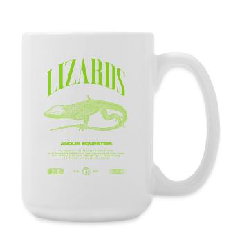 Cuban Knight Anole Reptile Keeper Lizard - Large Mug 440 ml - white - Right