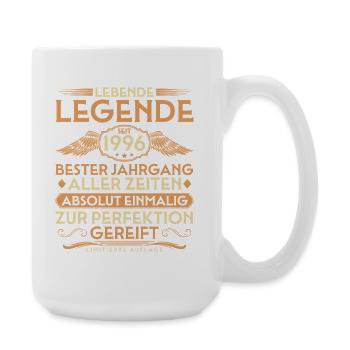 30th Birthday - Legend since 1996 Vintage - Large Mug 440 ml - white - Right