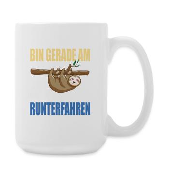 Lustige Sprüche Fun Outfits Ironie Sarkasmus - Große Tasse 440 ml - Weiß - Rechts
