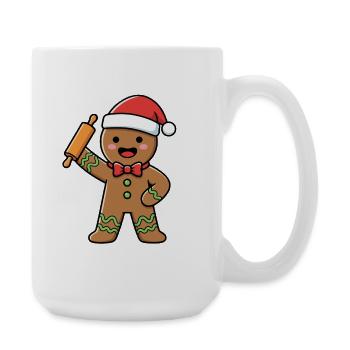 Christmas Baking Winter Humor - Large Mug 440 ml - white - Right