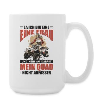 Du Darfst Mein Quad Nicht Anfassen - Große Tasse 440 ml - Weiß - Rechts