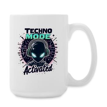 Mode Techno activé – Rave Music - Grande tasse 440 ml - blanc - Droite