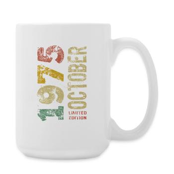 Édition limitée octobre 1975 Cadeau d’anniversaire - Grande tasse 440 ml - blanc - Droite
