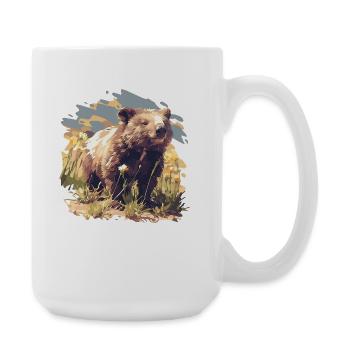 Wombats Wombat - Large Mug 440 ml - white - Right