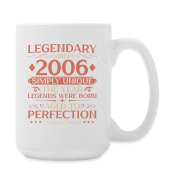 2006 Vintage Born Vintage - 20th Birthday - Large Mug 440 ml - white - Right