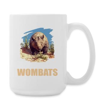 Wombats Wombat - Large Mug 440 ml - white - Right