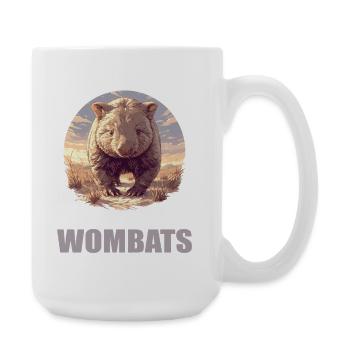 Wombats Wombat - Large Mug 440 ml - white - Right