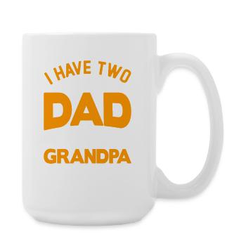 Bester Papa Der Welt Geschenke Weihnachten - Große Tasse 440 ml - Weiß - Rechts