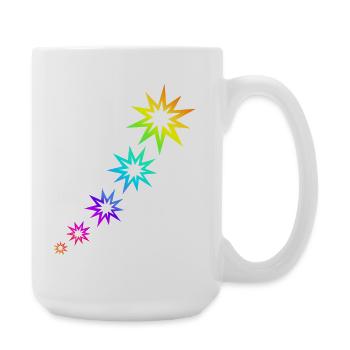 Colorful Stars - Large Mug 440 ml - white - Right