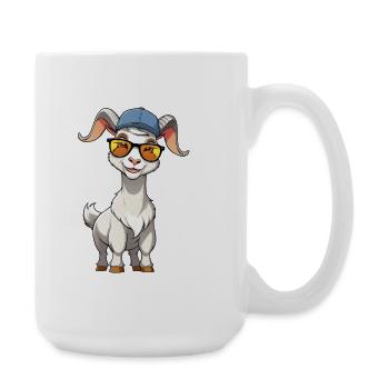 Cap Goat Lunettes de soleil - Grande tasse 440 ml - blanc - Droite