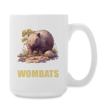Wombats Wombat - Large Mug 440 ml - white - Right