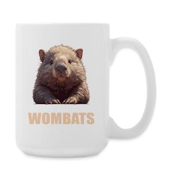 Wombats Wombat - Large Mug 440 ml - white - Right