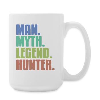 Epic Hunter Outdoorsman Humor for Legendary Men - Large Mug 440 ml - white - Right
