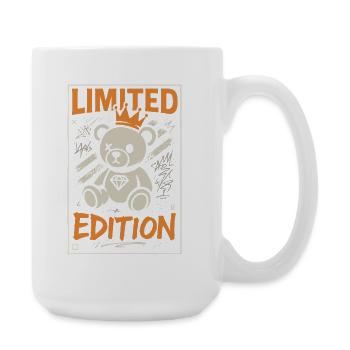 Limited Edition Teddy Bear Crown - Large Mug 440 ml - white - Right