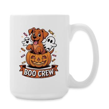 Boo Crew Halloween Foxred Labrador - Große Tasse 440 ml - Weiß - Rechts