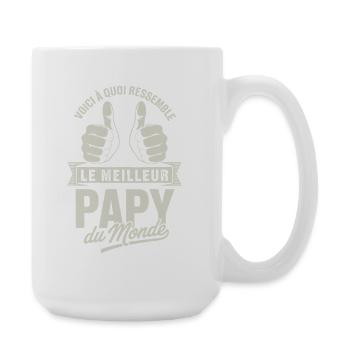 Voici à quoi ressemble le meilleur papy du monde - Grande tasse 440 ml - blanc - Droite