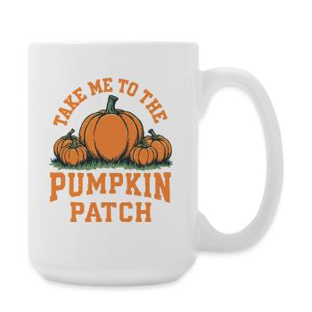 Take me to the pumpkin patch - Large Mug 440 ml - white - Right
