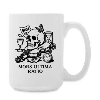 Memento Mori Mors Ultima Ratio - Large Mug 440 ml - white - Right