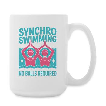 Synchronized swimming Artistic swimming Water sports - Large Mug 440 ml - white - Right