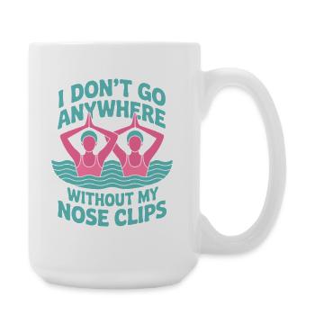 Synchronized swimming Artistic swimming Water sports - Large Mug 440 ml - white - Right
