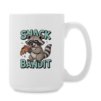 Raccoon Humor – Snack Bandit - Large Mug 440 ml - white - Right