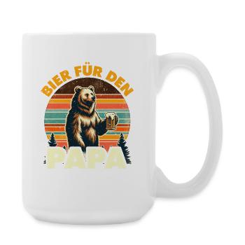 Father-to-be BEER FOR DAD Funny - Large Mug 440 ml - white - Right