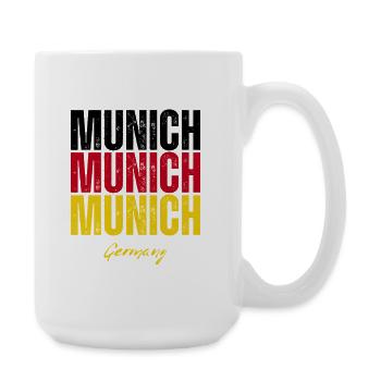 München, Deutschland, Souvenir von München - Große Tasse 440 ml - Weiß - Rechts