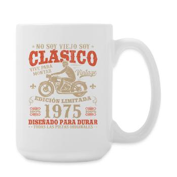1975 Vintage Retro Geburtstagsgeschenk - Große Tasse 440 ml - Weiß - Rechts