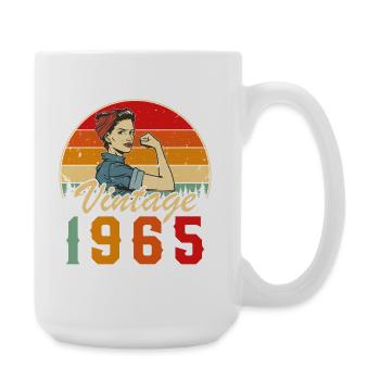 1965 Vintage Retro Birthday Gift - Large Mug 440 ml - white - Right