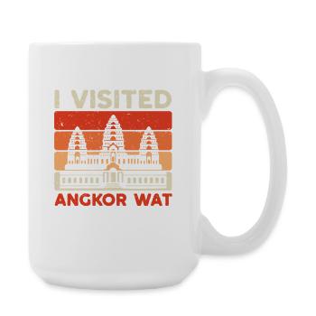 Cambodia Cambodians I Visited Angkor Wat - Large Mug 440 ml - white - Right