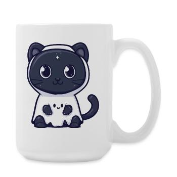 Panthère Halloween fantôme - Grande tasse 440 ml - blanc - Droite