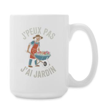 I Can't I Have Garden Humorous Garden Gift - Large Mug 440 ml - white - Right