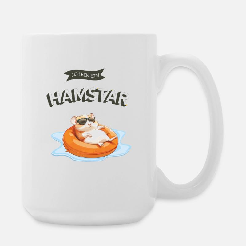 Hamster Hamstar - Große Tasse 440 ml - Weiß