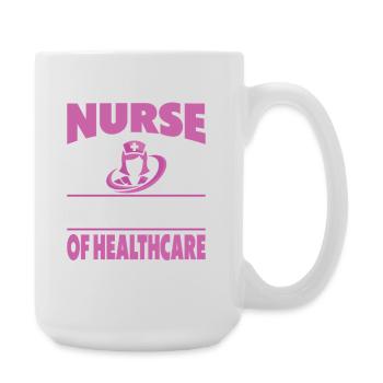 Lustige Krankenschwester Geschenke Krankenpflege Outfits - Große Tasse 440 ml - Weiß - Rechts