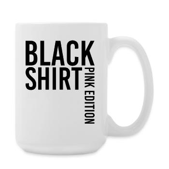 T-Shirt Noir édition Rose Schwarz Hemd Pink Edition - Große Tasse 440 ml - Weiß - Rechts