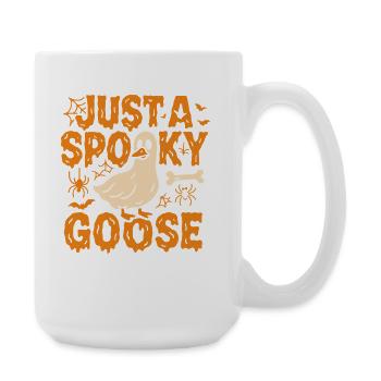 Just A Spooky Goose Halloween Costume Funny Saying - Large Mug 440 ml - white - Right