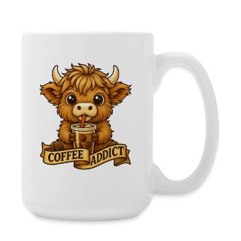 Coffee Addict Daily Dose Morning Energy - Large Mug 440 ml - white - Right
