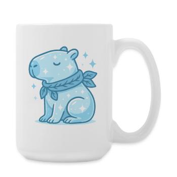✨ Winter Capybara – süßes Weihnachtsmotiv - Große Tasse 440 ml - Weiß - Rechts