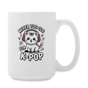 K-Pop Drôle Musique coréenne - Grande tasse 440 ml - blanc - Droite