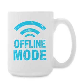 Enfin dans la zone morte – mode hors ligne - Grande tasse 440 ml - blanc - Droite
