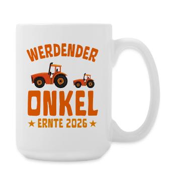 Expectant UNCLE Harvest 2026 Tractor - Large Mug 440 ml - white - Right