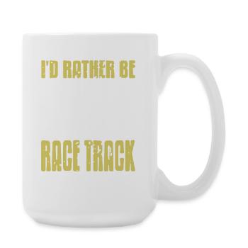 Wishing for Trackside Thrills and Racing Horses - Large Mug 440 ml - white - Right